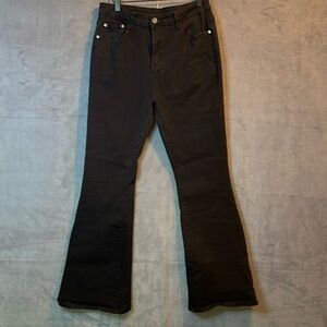 Women’s size 14 stretchy black bell bottom jeans